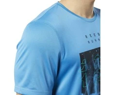 Reebok Marškinėliai Re Run Crew Tee Mėlyna EC2546