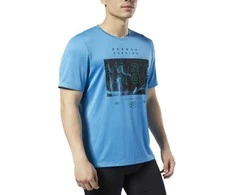 Reebok Marškinėliai Re Run Crew Tee Mėlyna EC2546