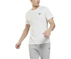 Reebok Marškinėliai Vyrams Ri Left Chest Logo Baltas HG4443