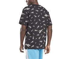Reebok Marškinėliai Vyrams Te Aop Vector Tee Juodas GL3142
