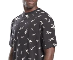 Reebok Marškinėliai Vyrams Te Aop Vector Tee Juodas GL3142