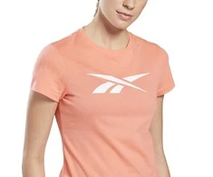 Reebok Palaidinė Moterims Te Graphic Vector T Peach GI6640