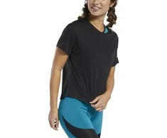 Reebok Palaidinė Moterims Wor Comm Poly Tee Juodas FQ0401