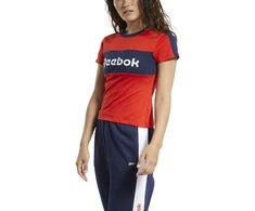Reebok Palaidinė MoterimsTe Linear Logo Deta Raudona