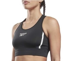 Reebok Sportinė Liemenėlė Moterims Piping Pack Bralett Juodas HD2818