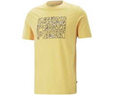 Puma Marškinėliai Vyrams Graphics Summer Tee Geltona 674482 40