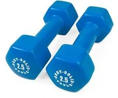 Body Solid Viniliniai hanteliai 2.5kg BODYSOLID Vinyl Dumbbells