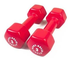 Body Solid Viniliniai hanteliai 3kg BODYSOLID Vinyl Dumbbells