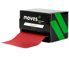 Elastinė juosta be latekso MOVES band 5,5 m (Spalva: Raudona)