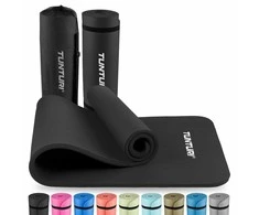 Fitneso kilimėlis Tunturi Fitnessmat NBR 15 mm, juodos spalvos