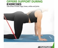 Fitneso kilimėlis Tunturi Fitnessmat NBR 15 mm, mėlynos spalvos