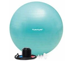Gimnastikos kamuolys Tunturi Gymball 65–75 cm, Turquoise, Anti Burst (Diametras: 75 cm)