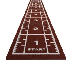 Grindų danga su dirbtine žole Trackz Premium Range 10,4 × 1,33 m (Spalva: Raudona)
