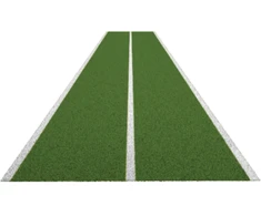 Grindų danga su dirbtine žole Trackz Uni Sprint 20 × 2 m (Spalva: Žalia)