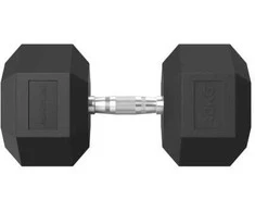 None Hanteliai TUNTURI Platinum Hex Rubber Dumbbell, 1-50kg (Svoris: 1 x 40 kg)