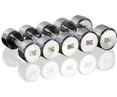 Svarmuo / hantelis GYMSTICK Pro Chrome Dumbbell (0,5–10 kg) (Svoris: 5kg)