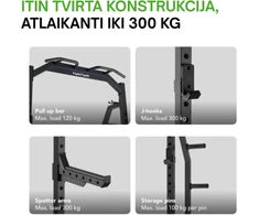 Jėgos stovas TUNTURI PR60 Power Rack (1/2)