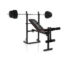 Jėgos suoliukas GYMSTICK Weight Bench + 40kg