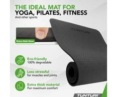 Jogos kilimėlis TUNTURI YOGA &amp; FITNESS MAT, 8 mm, Pilkas