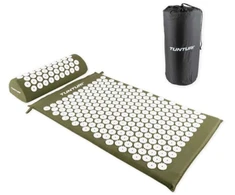 Kilimėlis TUNTURI ACUPRESSURE MAT AND PILLOW ARMY Žalias