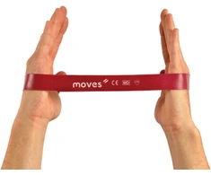 Mankštos juosta MOVES Loops 30 x 2,5 cm (Spalva: Raudona)