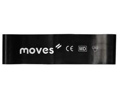 Mankštos juosta MOVES Wide Loop 30 x 7,5 cm (Spalva: Juoda)