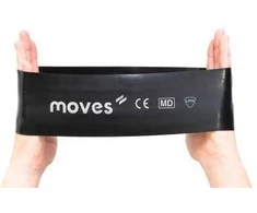 Mankštos juosta MOVES Wide Loop 30 x 7,5 cm (Spalva: Juoda)