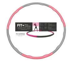 Masažinis gimnastikos lankas Sportbay® FIT+ (1,5kg) (Spalva: Rožinė/pilka)