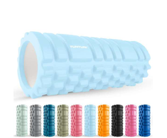 Masažinis Volas Tunturi Yoga Grid Foam Roller, 33 cm (Spalva: Šviesiai mėlyna)