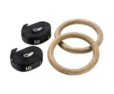 Mediniai gimnastikos žiedai SPORTBAY PRO (32mm)