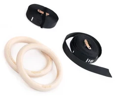 Mediniai gimnastikos žiedai Tiguar Wooden Gymnastic Rings 28 mm