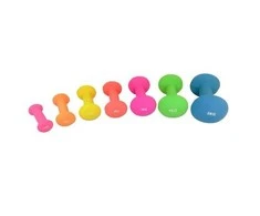 Neopreniniai hanteliai TUNTURI 2x 0,5-5kg (Svoris: 2 x 1.5kg)