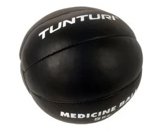 Odinis pasunkintas kamuolys TUNTURI 1-5kg, juodas (Svoris: 5kg)