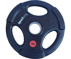 Olimpiniai gumuoti svarmenys Sportbay® (1.25-25kg) (Svoris: 5kg)