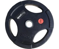 Olimpiniai gumuoti svarmenys Sportbay® (1.25-25kg) (Svoris: 20 kg)
