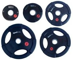 Olimpiniai gumuoti svarmenys Sportbay® (1.25-25kg) (Svoris: 15 kg)