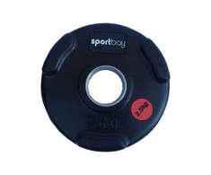 Olimpiniai gumuoti svarmenys Sportbay® (1.25-25kg) (Svoris: 2.5kg)