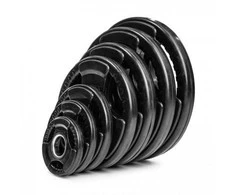 Olimpiniai svarmenys GYMSTICK Rubber 1,25-25kg (Svoris: 10 kg)