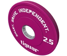 Olimpiniai svarmenys Tiguar Rubber Fractional Plates 0,5–2,5kg (Svoris: 2.5kg)