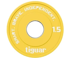 Olimpiniai svarmenys Tiguar Rubber Fractional Plates 0,5–2,5kg (Svoris: 1.5kg)