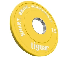 Olimpiniai svarmenys Tiguar Rubber Fractional Plates 0,5–2,5kg (Svoris: 1.5kg)