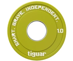 Olimpiniai svarmenys Tiguar Rubber Fractional Plates 0,5–2,5kg (Svoris: 1kg)