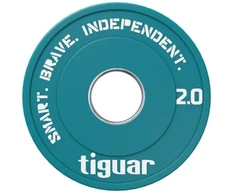 Olimpiniai svarmenys Tiguar Rubber Fractional Plates 0,5–2,5kg (Svoris: 2kg)