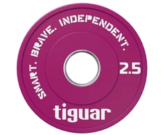 Olimpiniai svarmenys Tiguar Rubber Fractional Plates 0,5–2,5kg (Svoris: 2.5kg)