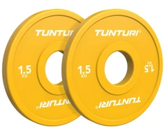 Olimpiniai svarmenys TUNTURI Platinum Fractional Plates 0,5–2,5kg (Svoris: 2 x 1.5kg)