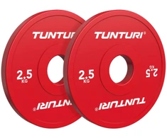 Olimpiniai svarmenys TUNTURI Platinum Fractional Plates 0,5–2,5kg (Svoris: 2 x 2.5kg)