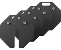 None Papildomų svorio plokščių rinkinys Tunturi Rapid Add-on kit, 8kg, 4 x 2kg