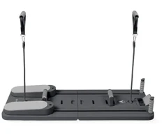Pilates treniruoklis / reformeris GYMSTICK Pilates V Reformer Board (juodas, violetinis, rožinis) (Spalva: Juoda)