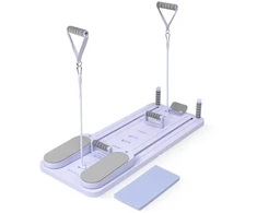 Pilates treniruoklis / reformeris GYMSTICK Pilates V Reformer Board (juodas, violetinis, rožinis) (Spalva: Violetinė)