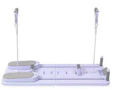 Pilates treniruoklis / reformeris GYMSTICK Pilates V Reformer Board (juodas, violetinis, rožinis) (Spalva: Violetinė)